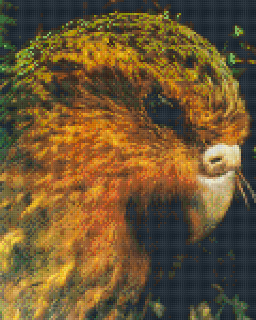 Kakapo Nine [9] Baseplate PixelHobby Mini-mosaic Art Kits image 0